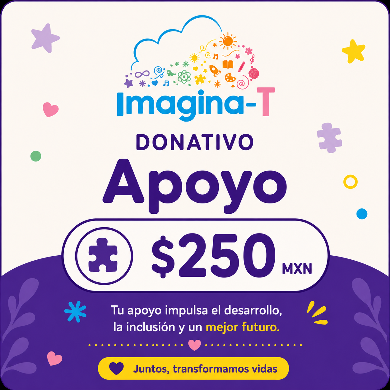 Donativo Apoyo $250 MXN