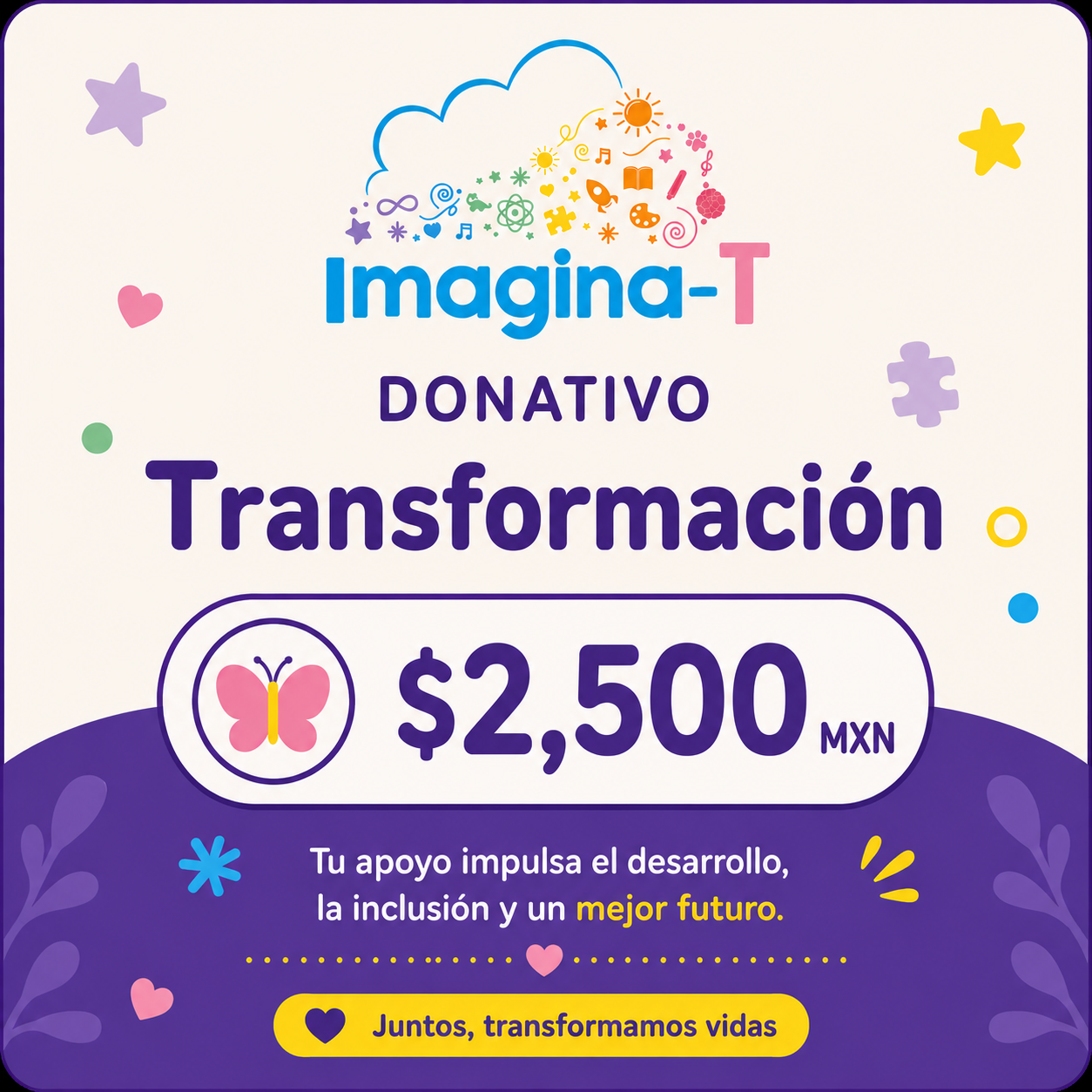 Donativo Transformación $2,500 MXN